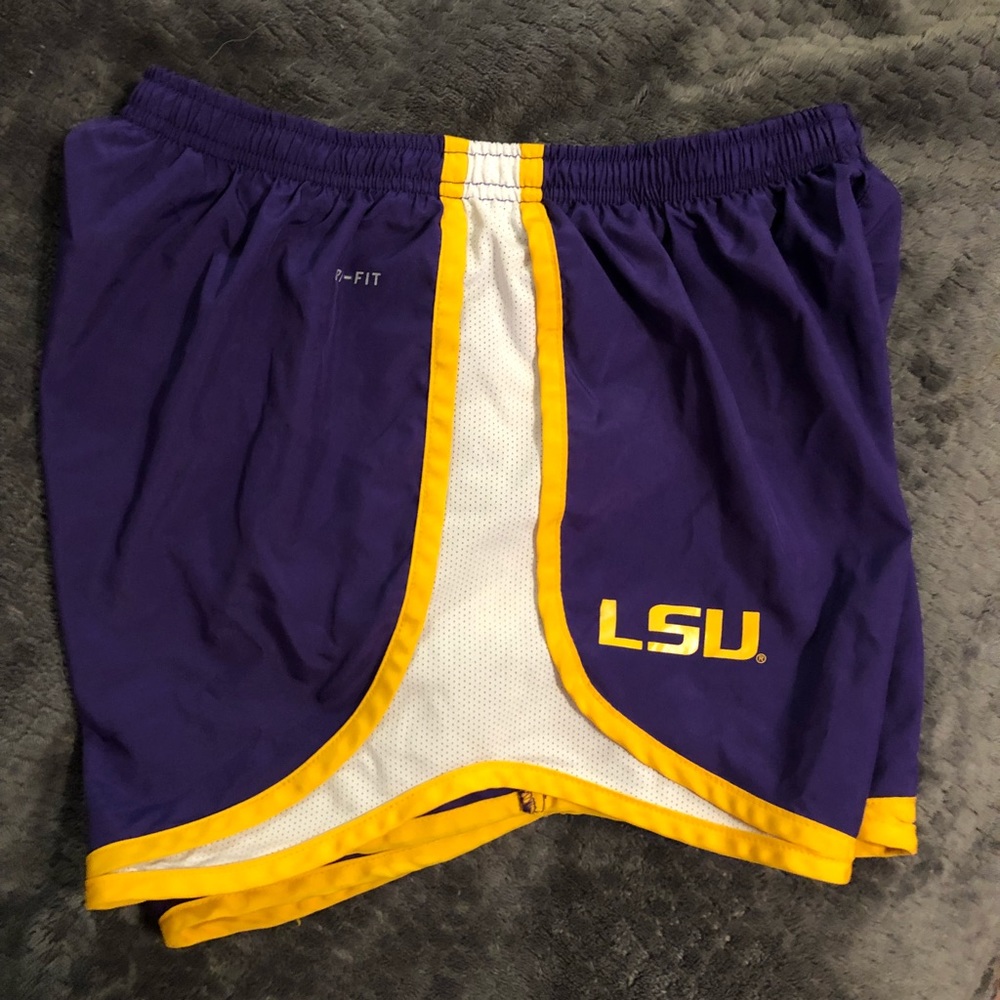 Nike women’s LSU dri fit shorts